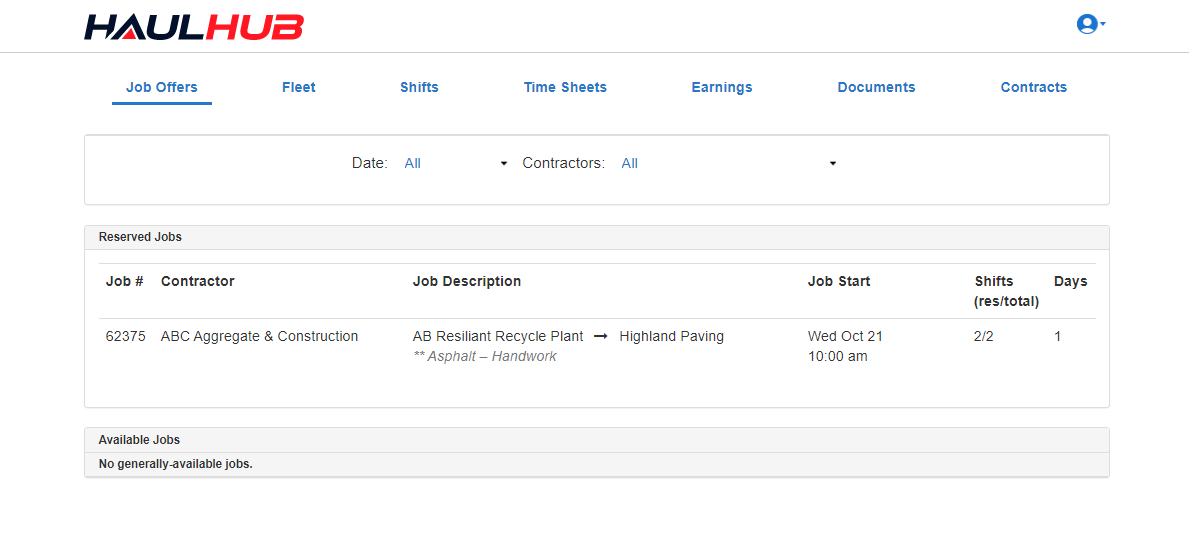 How do I accept jobs? (Fleet Owner - Owner/Operator)